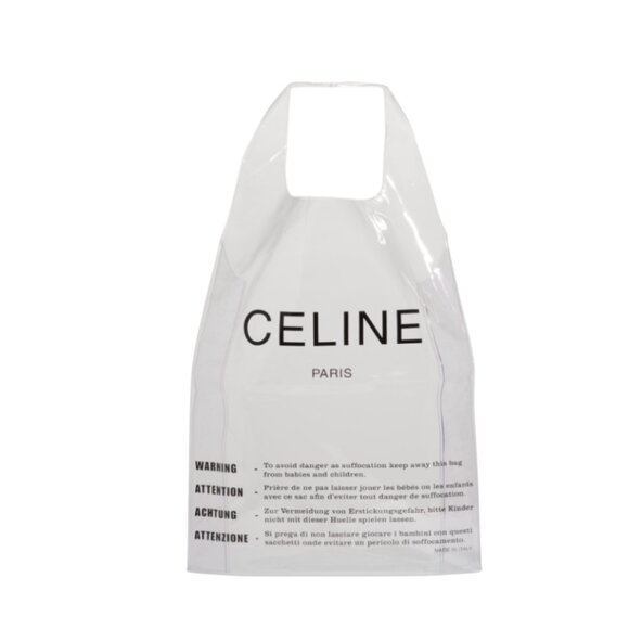 Celine Paris Transparent Clear Tote Shoulder Bag Purse Womens PVC Plastic 2018 - Picture 11 of 11